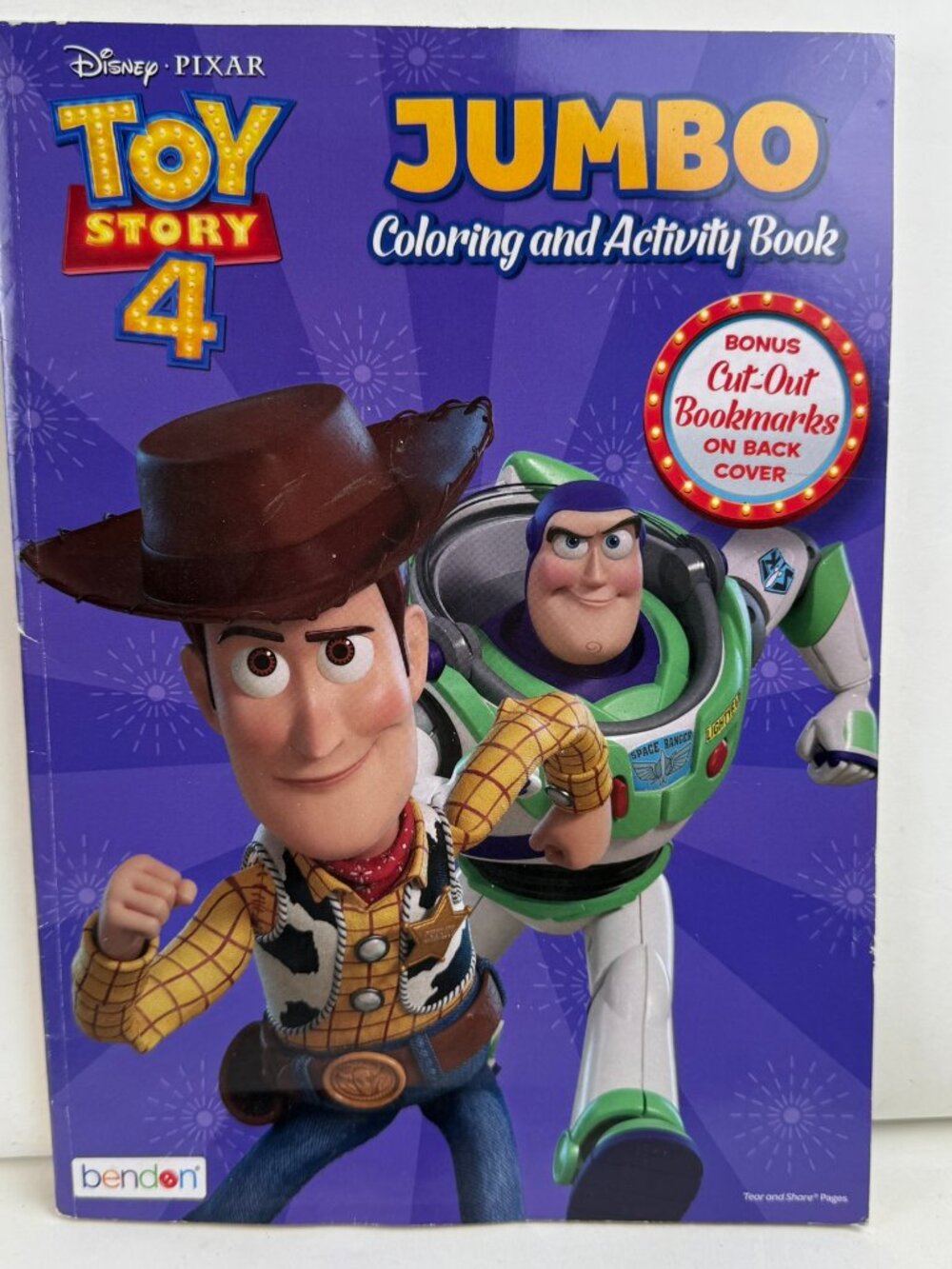 Disney Pixar Toy Story 4 Jumbo Coloring & Activity Book Bendon Woody Buzz Forky